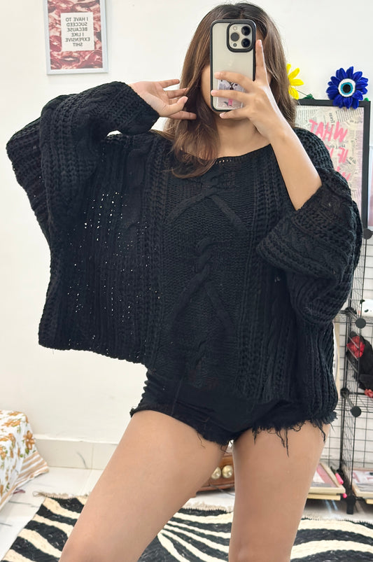 Oversized Korean sweater (freesize 50+)