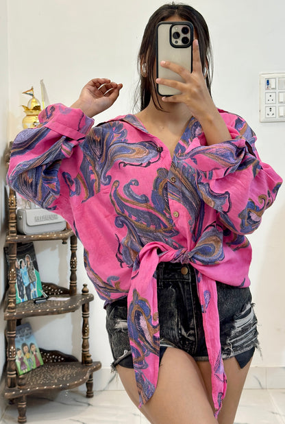 Oversized cotton shirt (48-50)