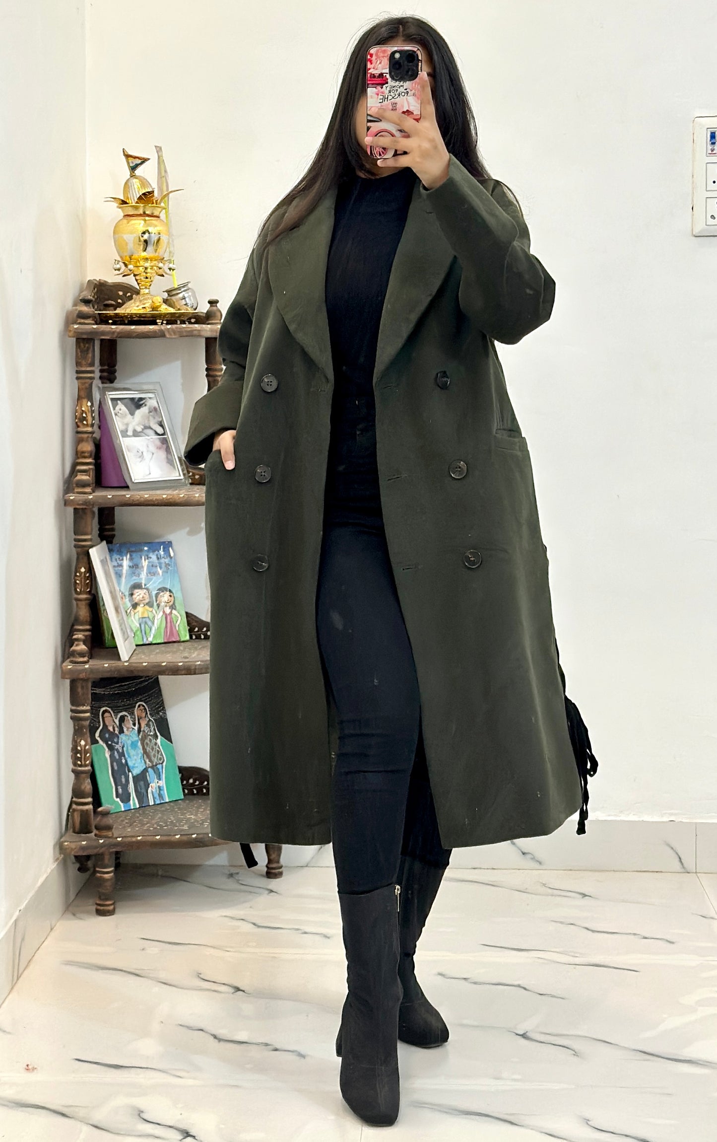 Heavy korean long coat (36-38)