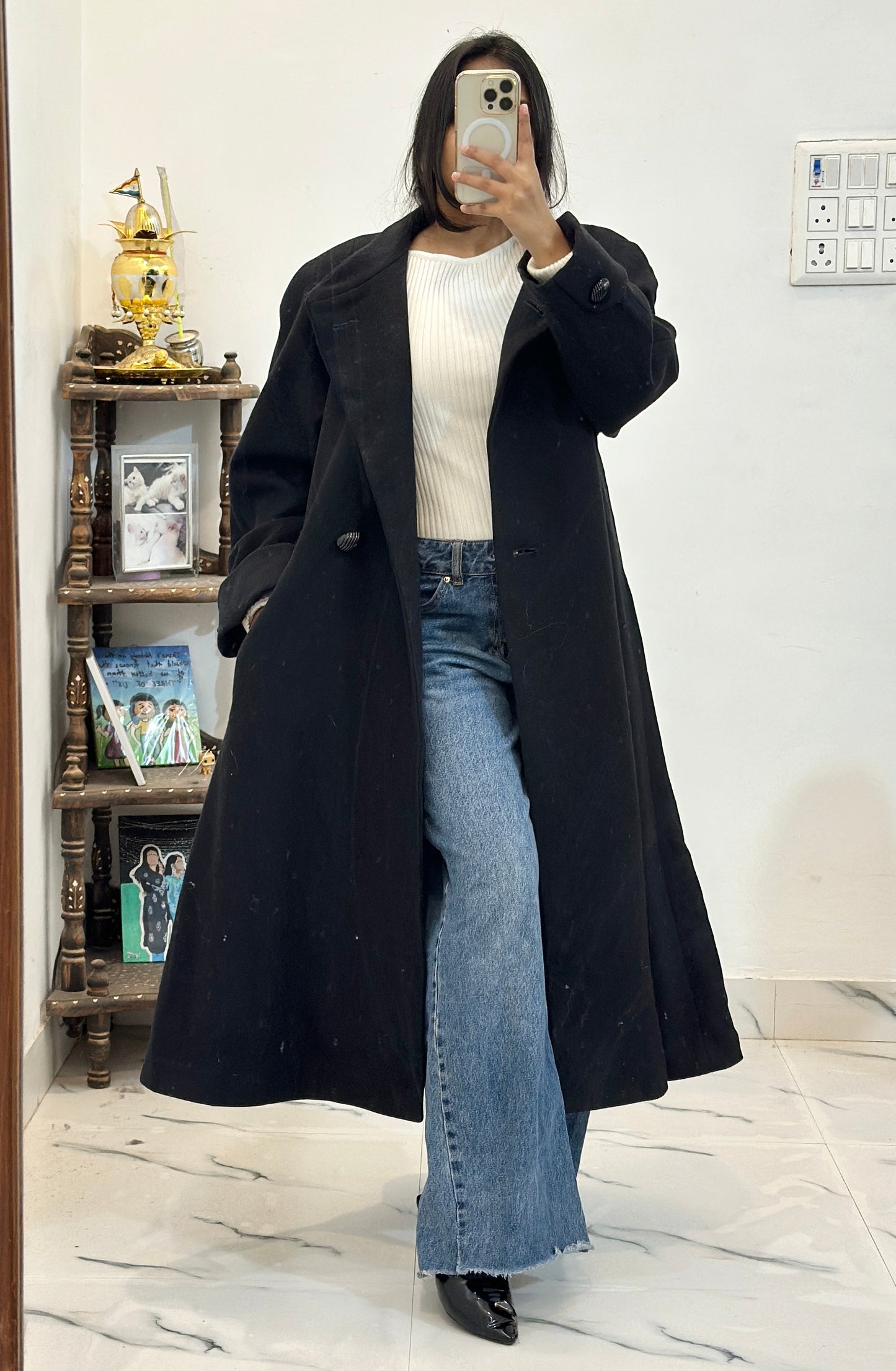 Heavy long coat (40-42)