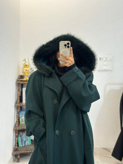 Heavy furr long coat (46-48)
