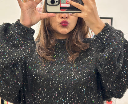 Oversized sequin sweater (46-48)