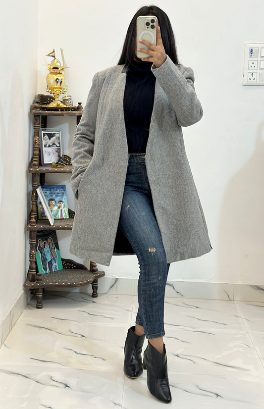 Woollen long coat (32-34)