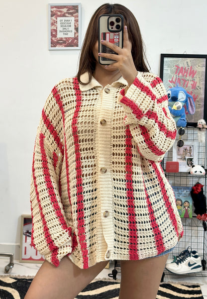 Oversized crochet top (46-48)