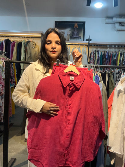 Pretty freesize cotton Cordset (upto 40-44)