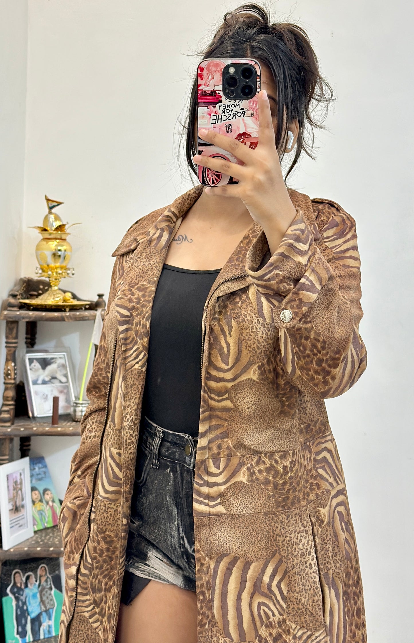 Sweat leather coat (Xs/S)