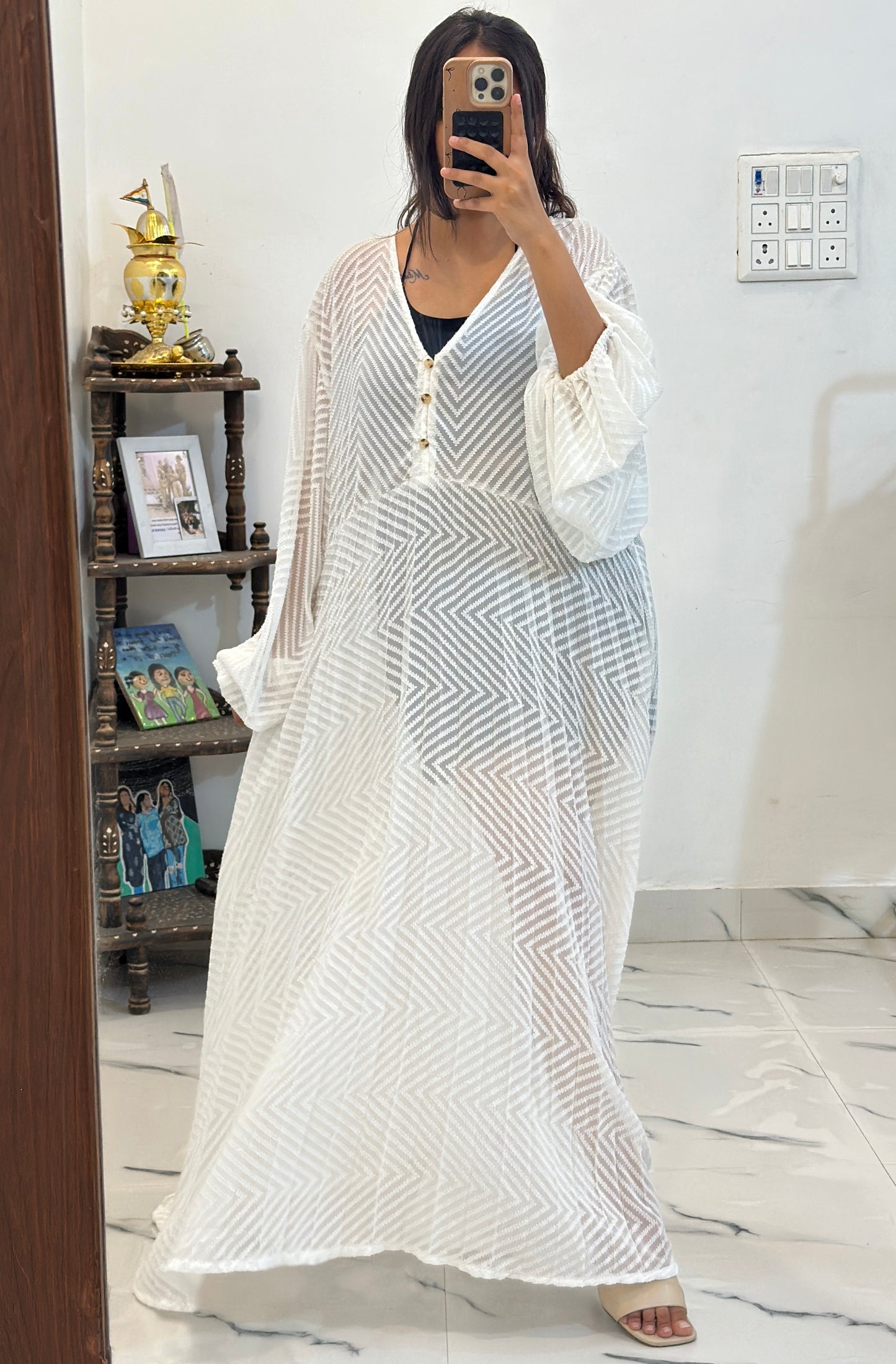 Pretty sheer oversized dress (50-52)
