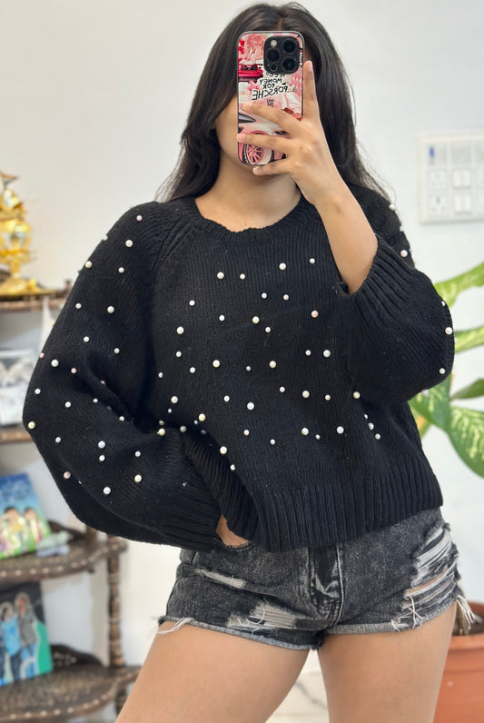 Oversized pearl sweater (42-44)
