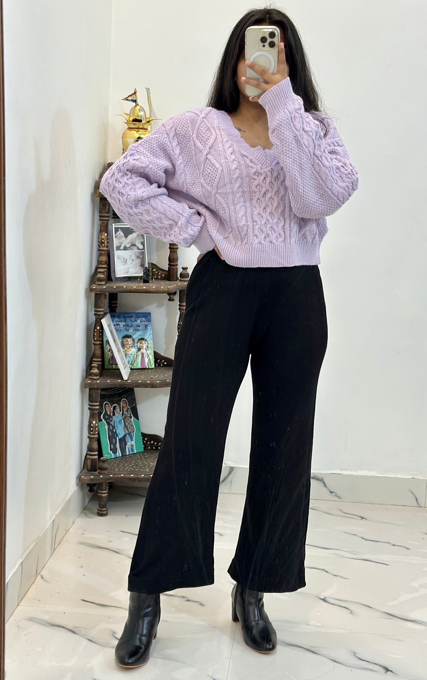 Pretty cord (freesize sweater , 26-28 pants )