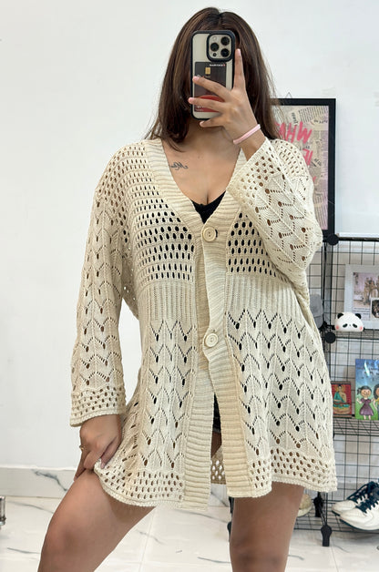 Oversized crochet cardigan (44-46)