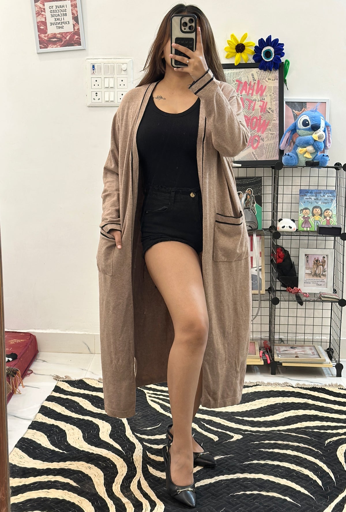 Oversized long shrug (40-42)