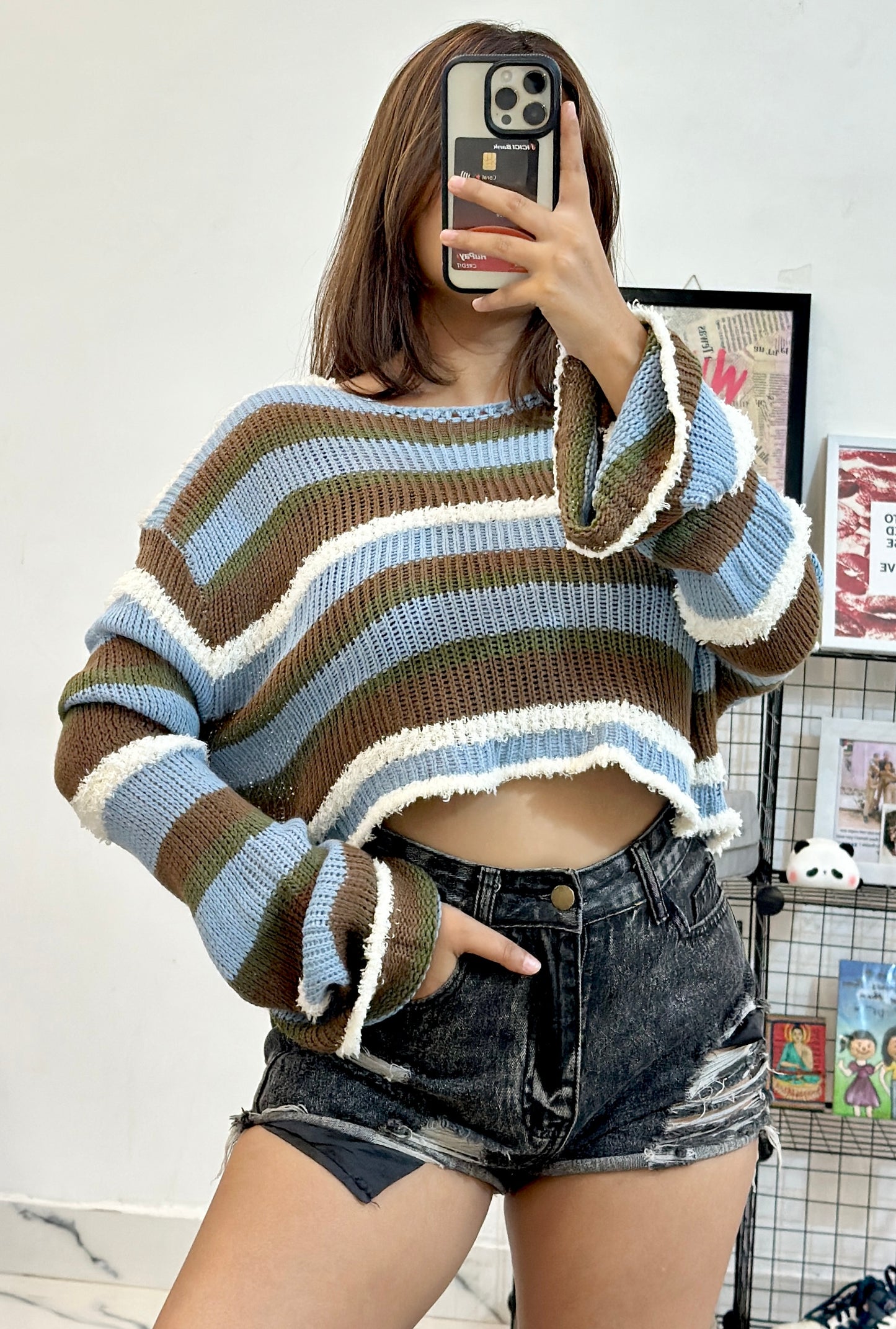 Oversized crop sweater (42-44)