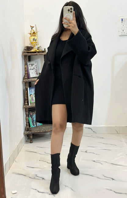 Oversized heavy coat (Freesize upto 50)