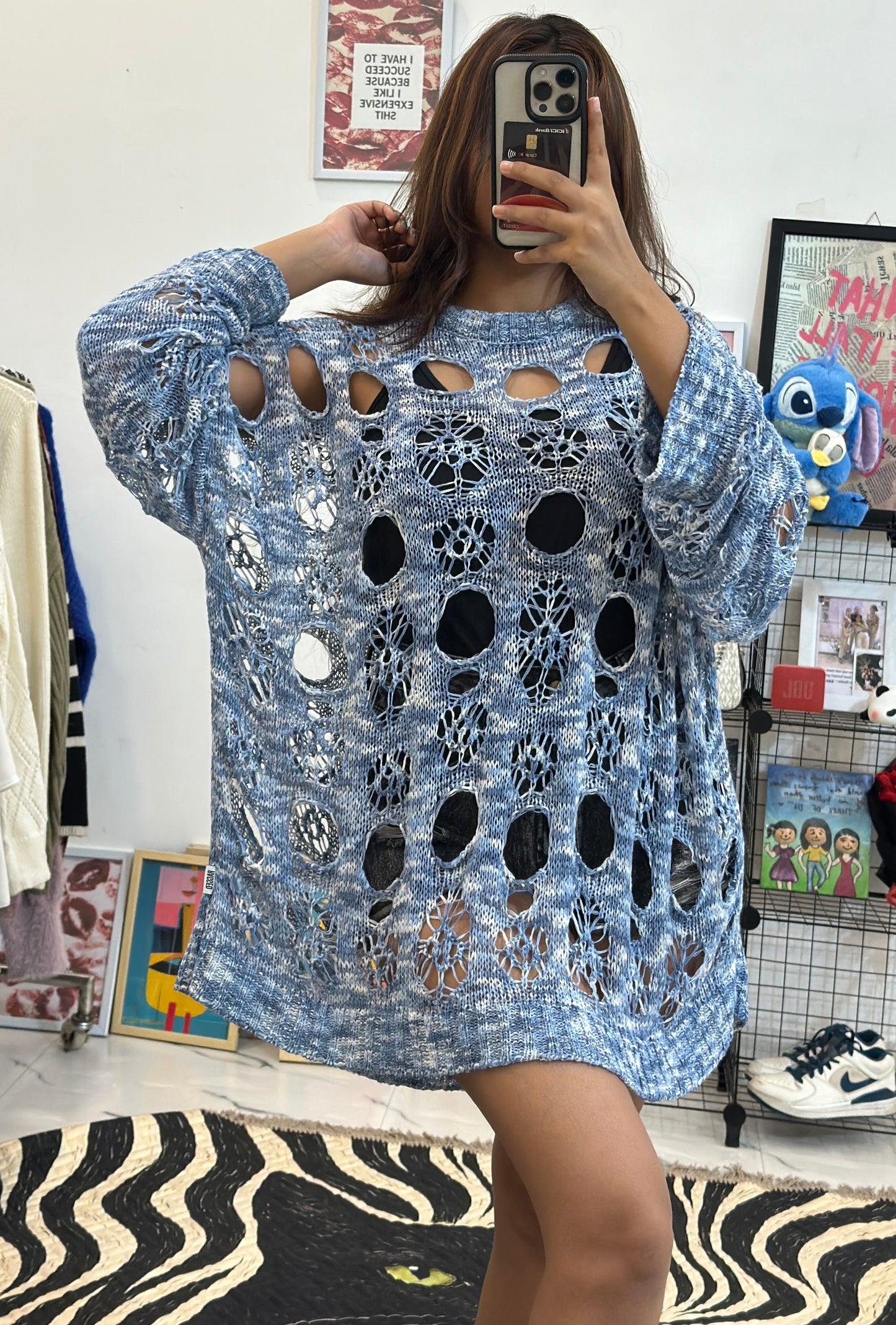 Oversized crochet top (46-48)