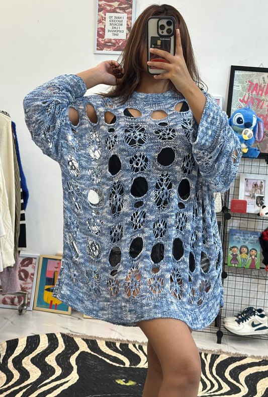 Oversized crochet top (46-48)