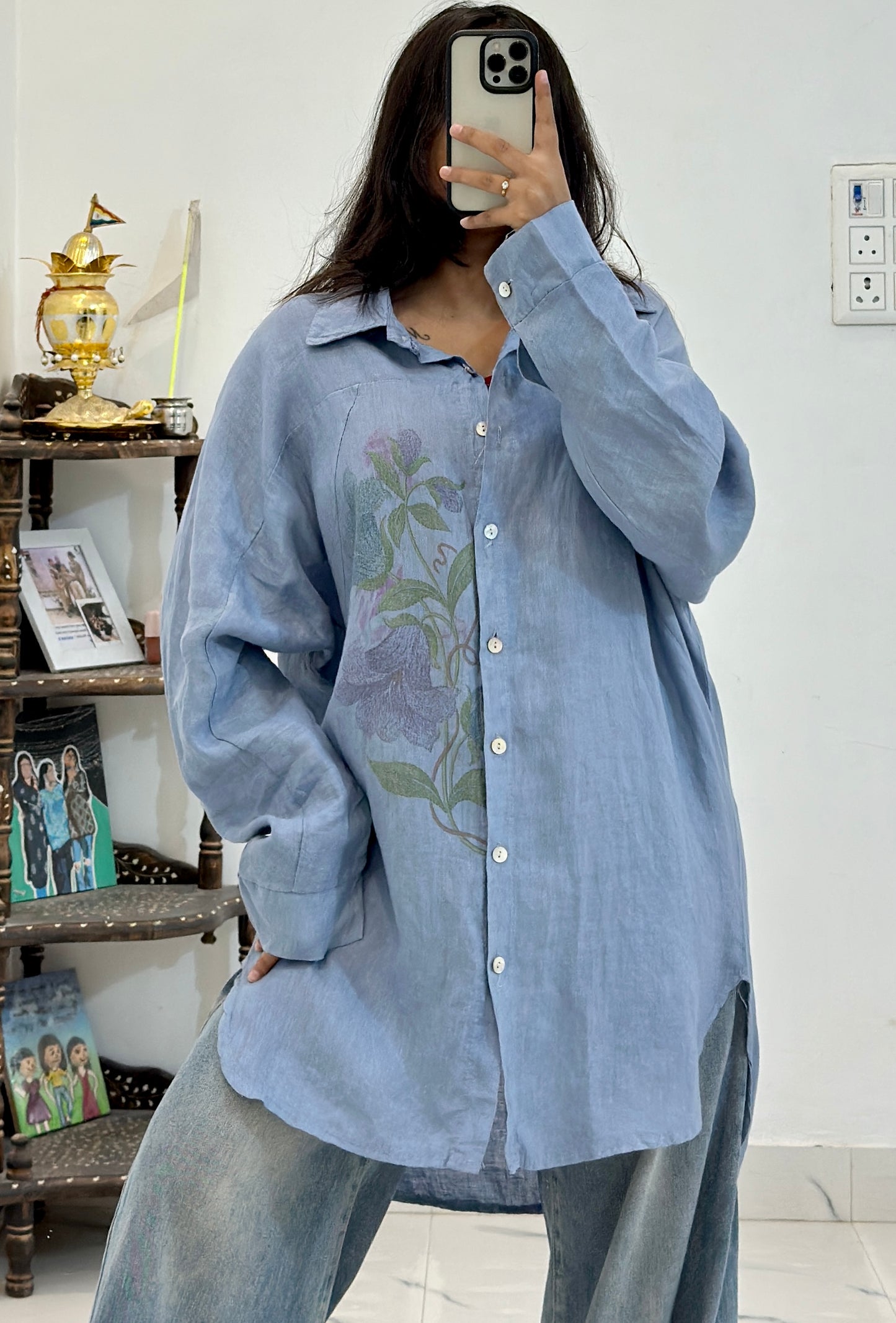 Oversized cotton shirt (44-46)