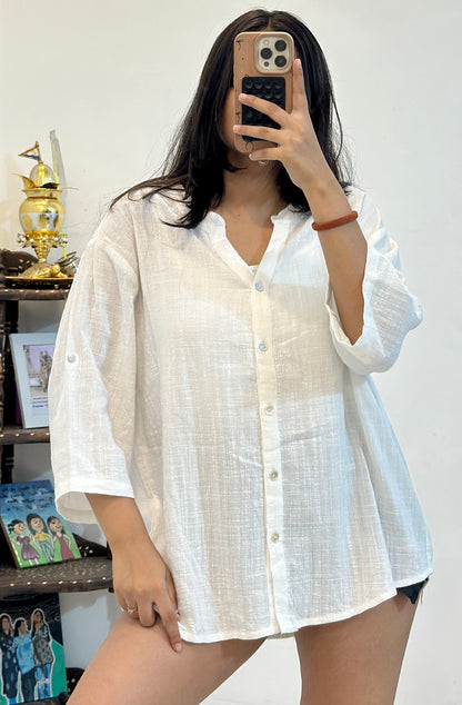 Linen oversized shirt (40-42)