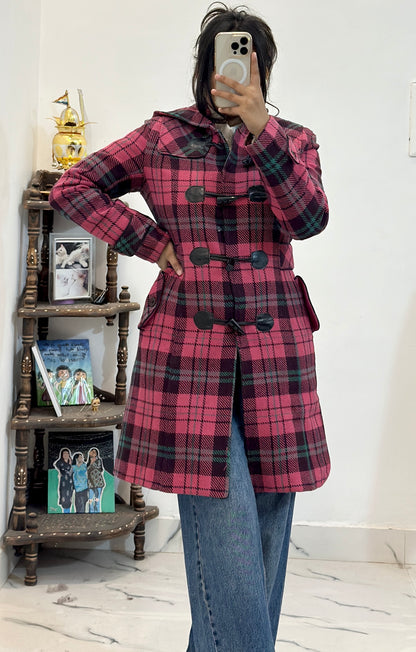 Korean long coat (34-36) button damaged only