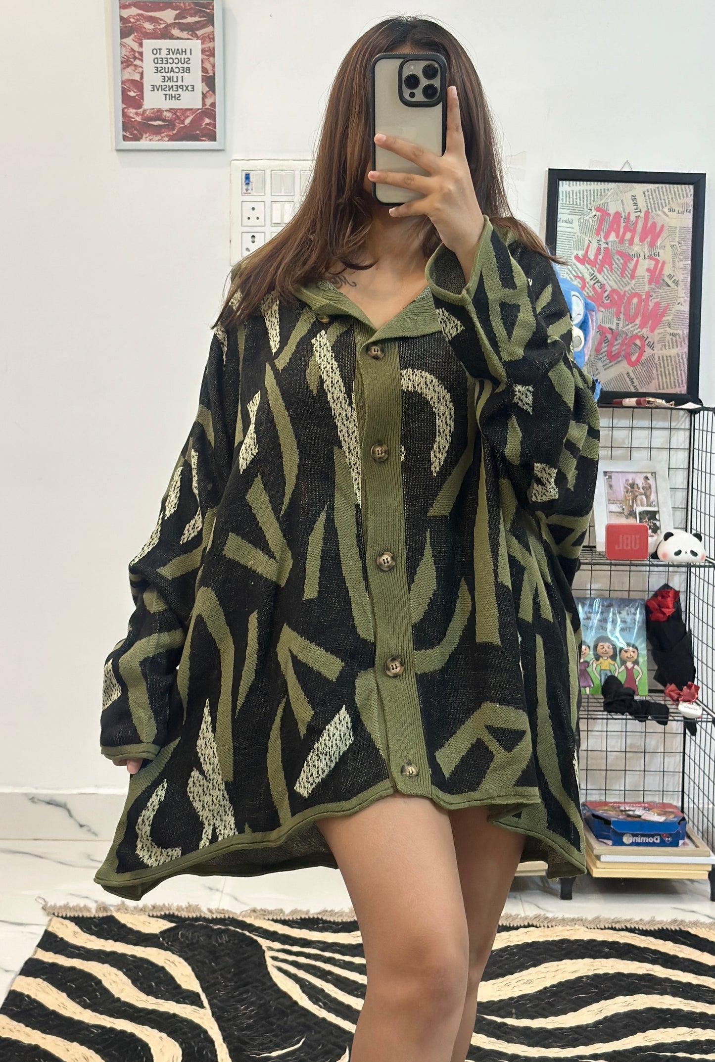 Oversized Korean cardigan (40-54)