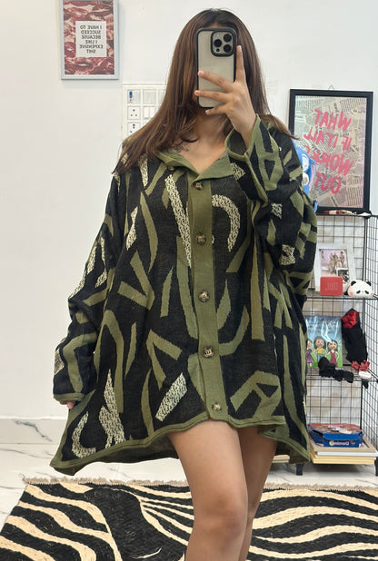 Oversized Korean cardigan (40-54)