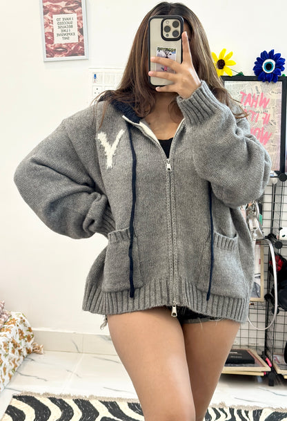 Oversized Korean hoodie zipper (44-46)