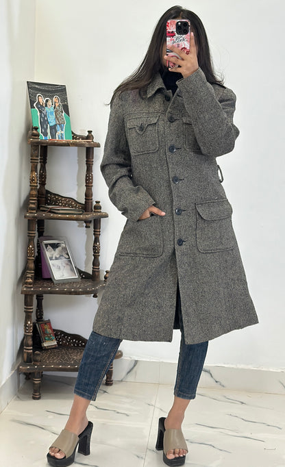 Heavy long coat (32-34 small)