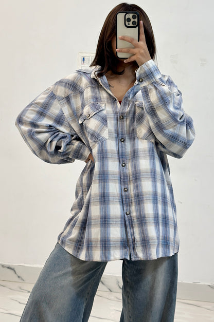 Oversized cotton shirt (42-44)