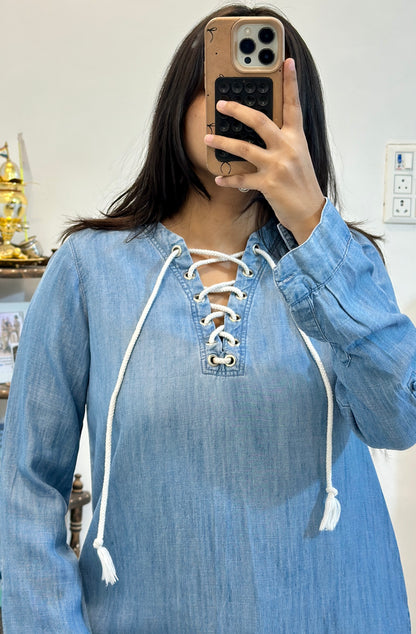 Denim long top (32-34)