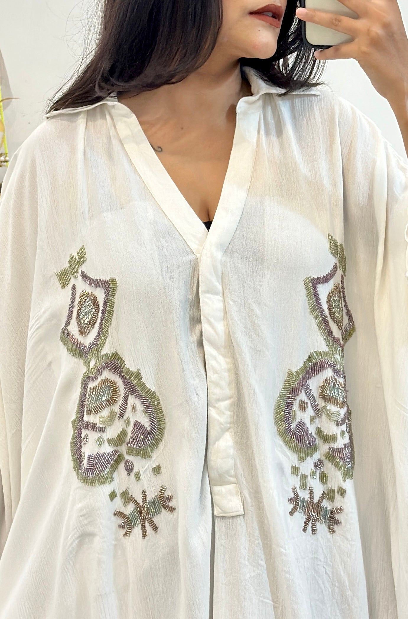 Prettiest embroidered oversized top (plus size 54-56)