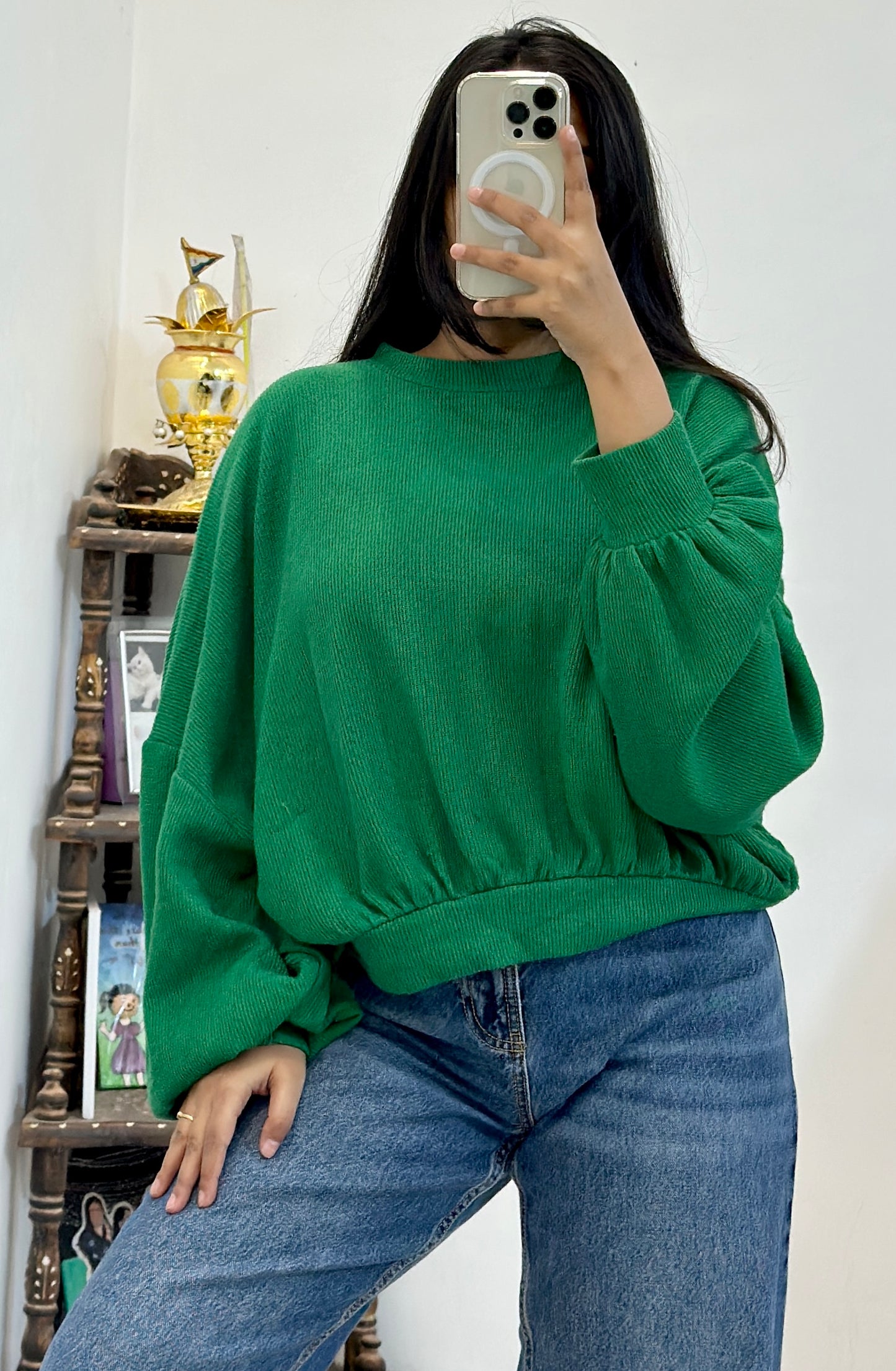 Oversized pullover (freesize upto 48)