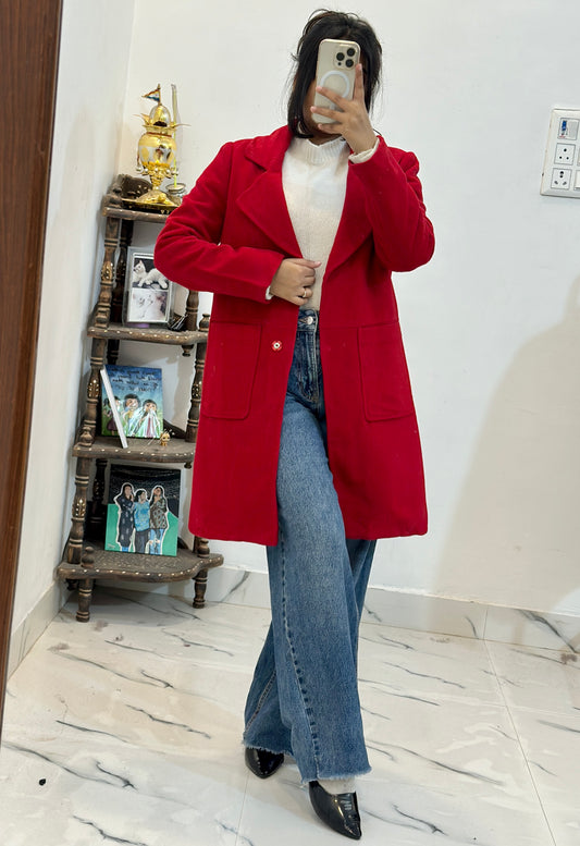 Pretty red coat (34-36)