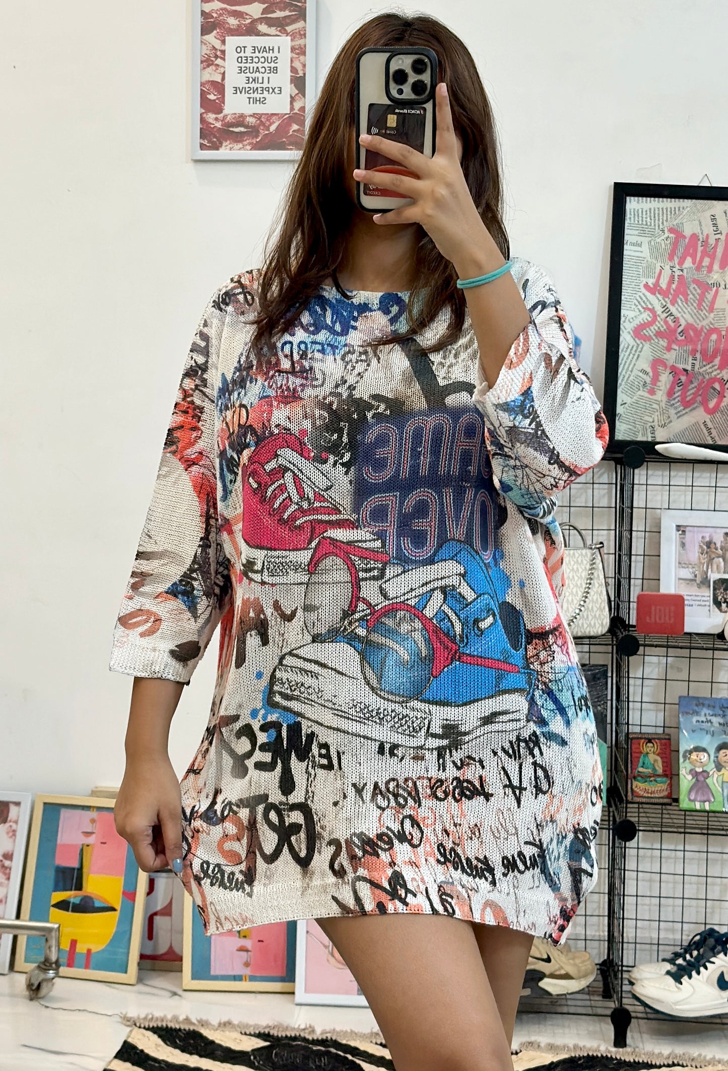 Oversized Korean top (34-36)