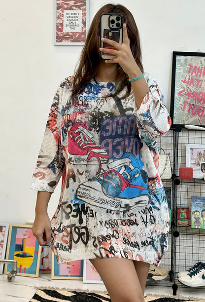 Oversized Korean top (34-36)