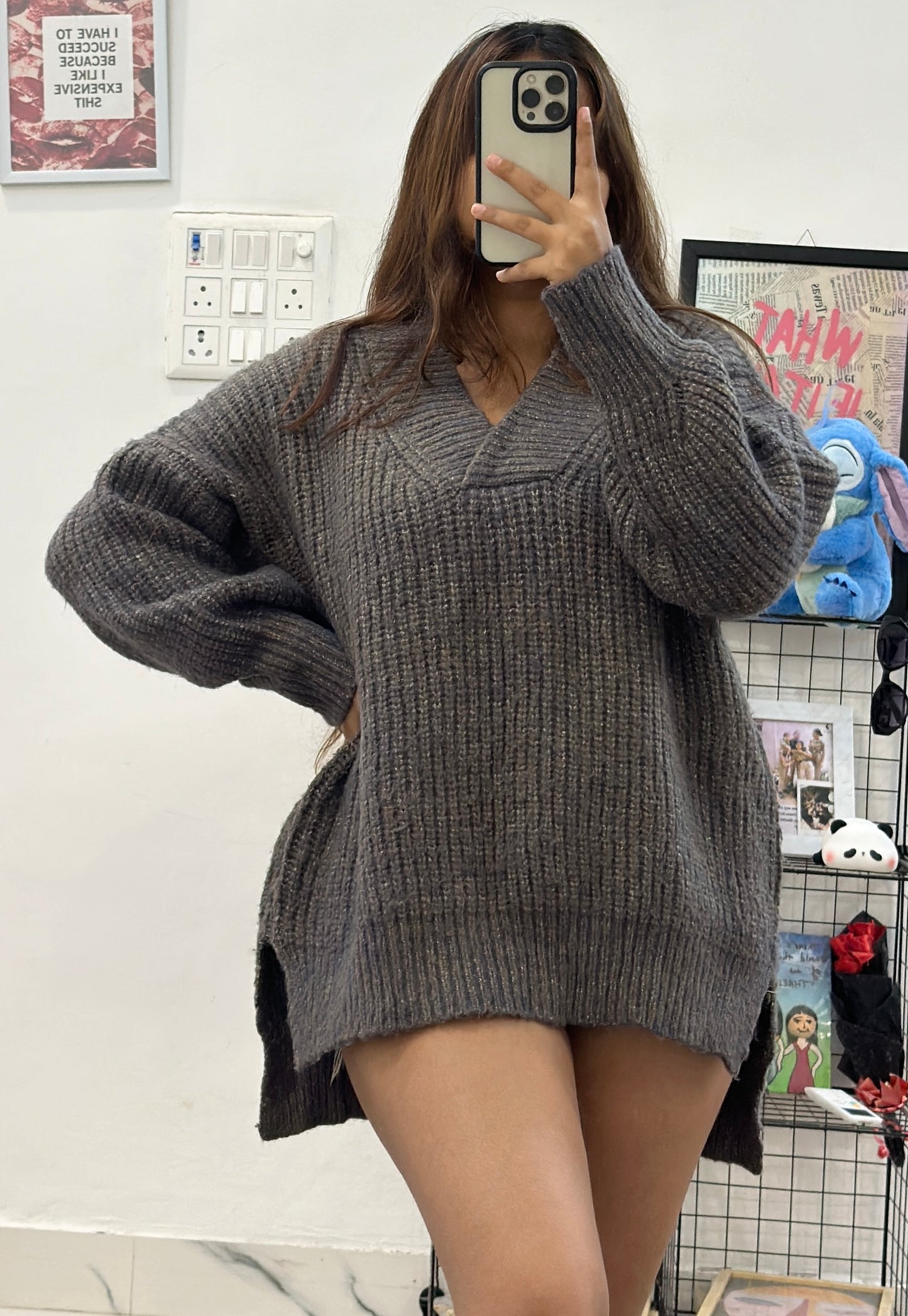 Oversized Korean sweater (42-46)