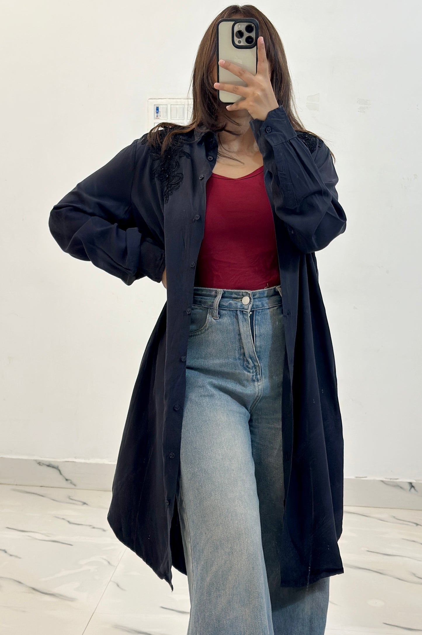 Long oversized shirt (38-40)