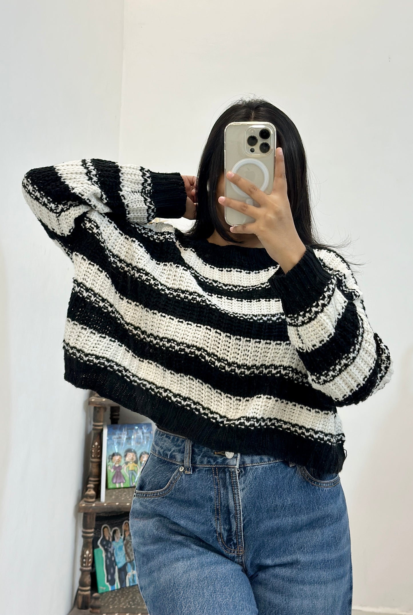Oversized crop sweater (46-48)