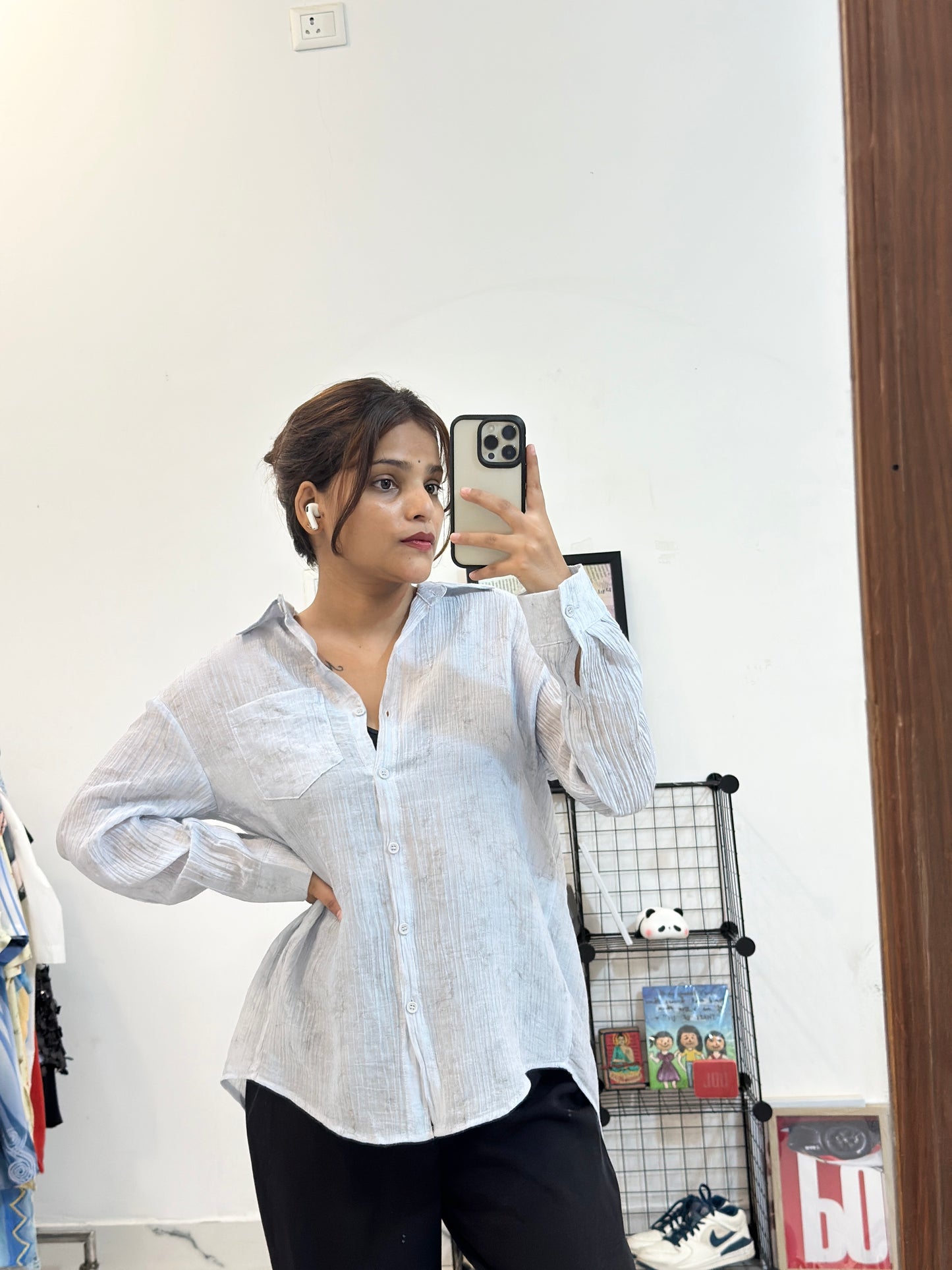 Oversized cotton shirt (42-44)