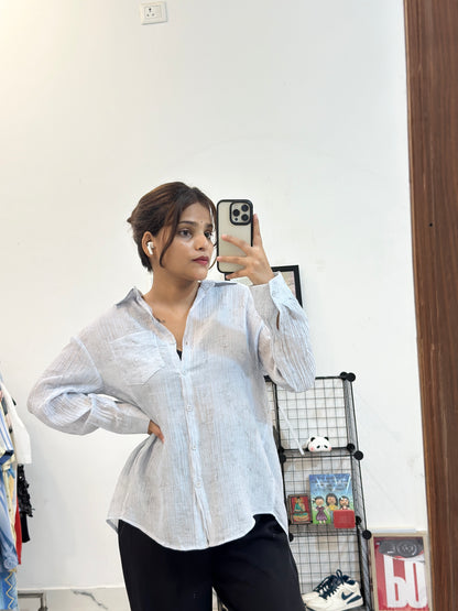 Oversized cotton shirt (42-44)