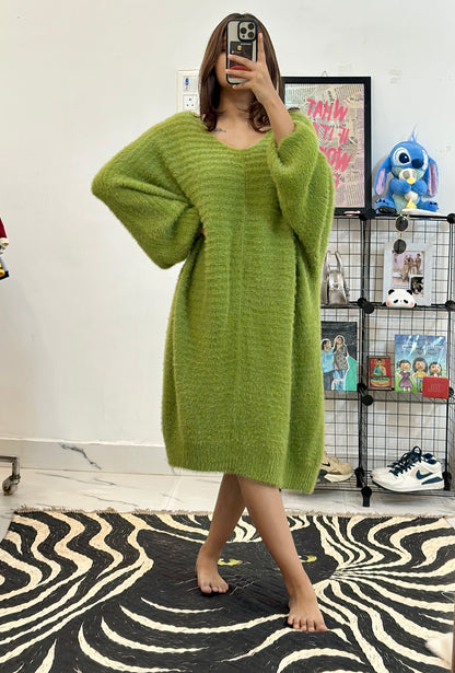 Heavy long furry pullover (50-52)