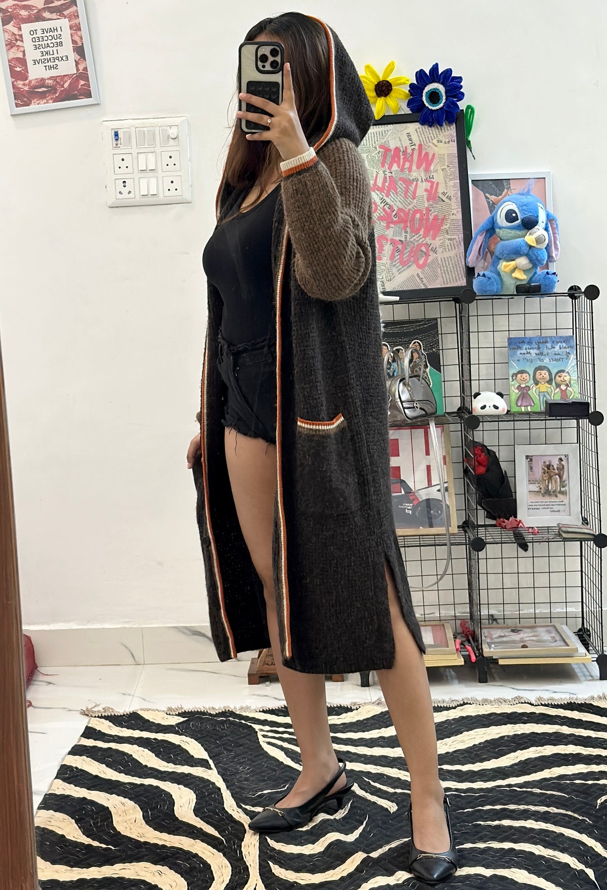 Long woollen shrug (34-38)