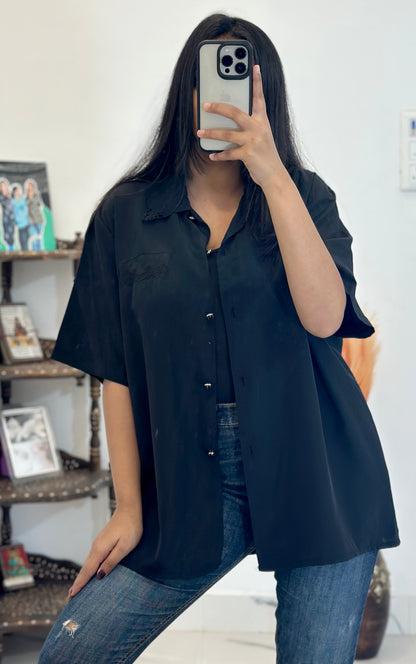 Black oversized shirt (40-42)