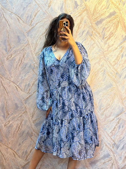 Oversized chiffon dress