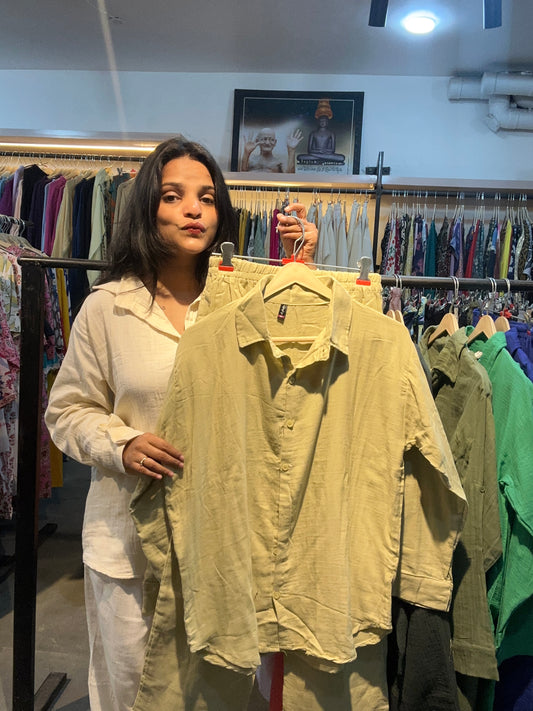 Pretty freesize cotton Cordset (upto 40-44)