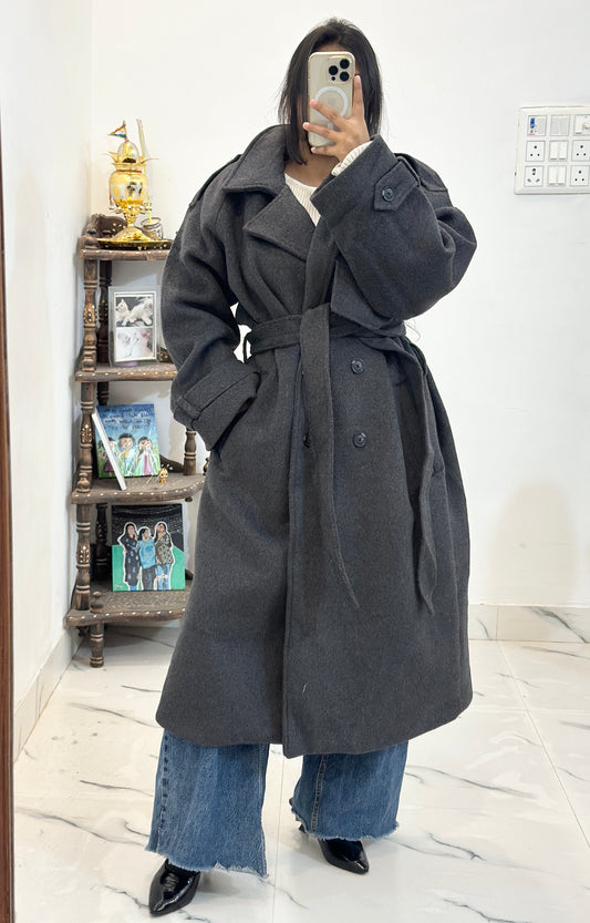 Heavy oversized long coat (46-48)
