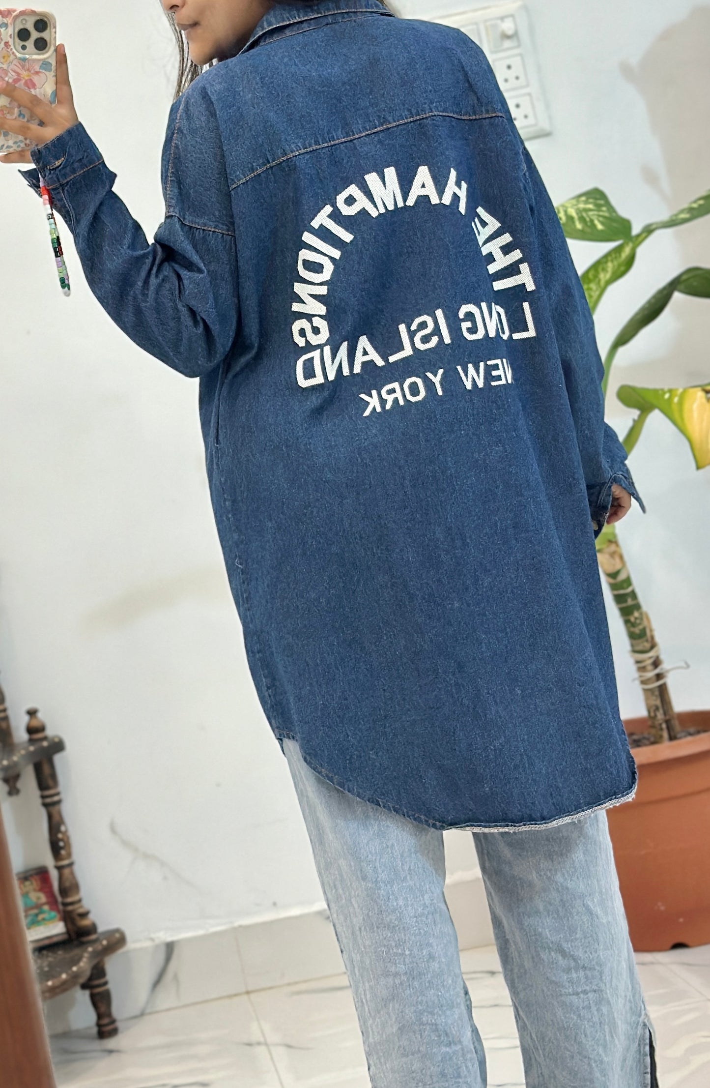 Oversized denim shirt (42-44)
