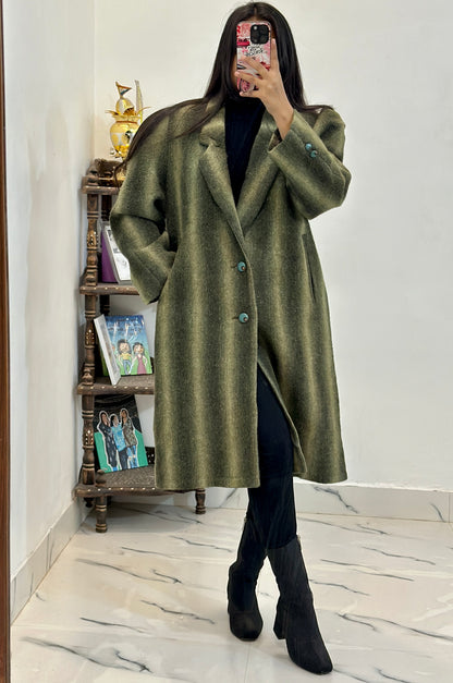 Heavy korean long coat (36-40)