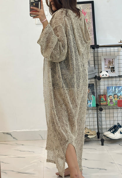 Long oversized crochet shrug (44-46)