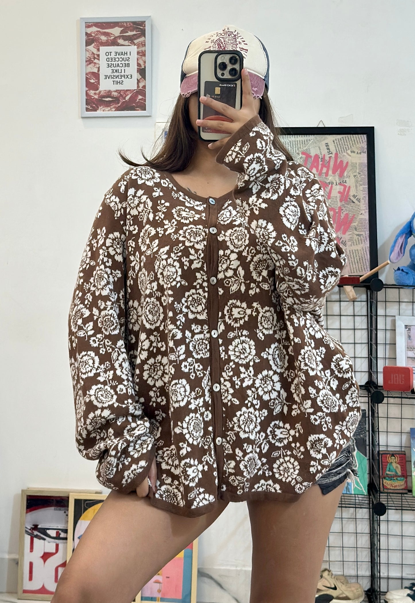 Korean oversized cardigan (48-50)