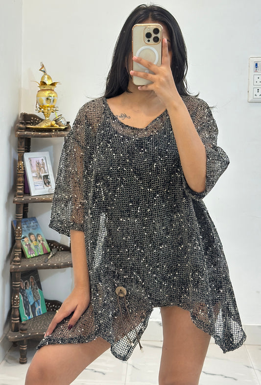 Oversized crochet top (44-48)