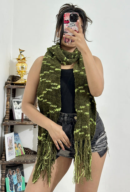 Plus size coat with muffler (50-52)